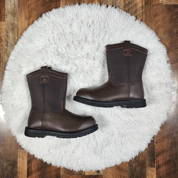 Herman Survivors Bay ll Steel Toe Leather Work Boots Size 8