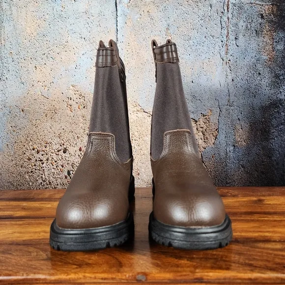 Herman Survivors Bay ll Steel Toe Leather Work Boots Size 8