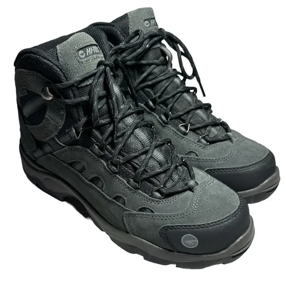 Hi-Tec‎ Men's Bandera Waterproof Trail Hiking Boots in Gray Suede (Size 8.5D)