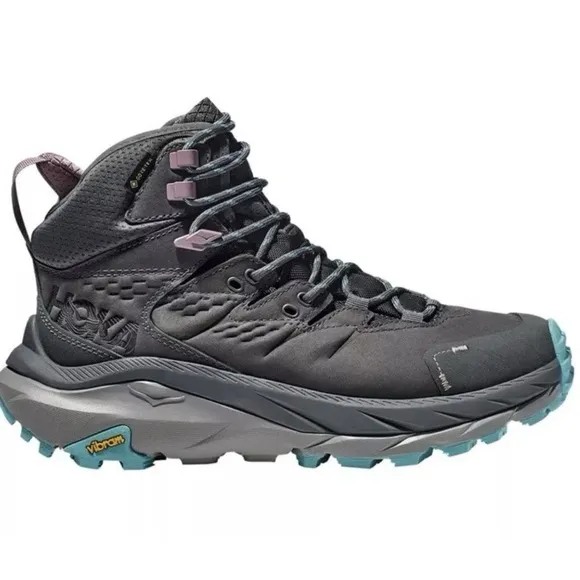 Hoka Kaha 2 Mid GTX Women's 8B Goretex Hiking Boots Castlerock Gray Cushion New