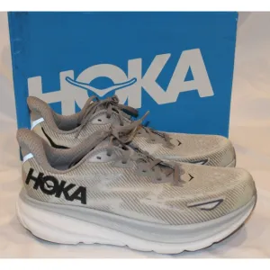 Hoka One Men's Clifton 9 Running Athletic Sneakers GRAY 11 EE WIDE NIB