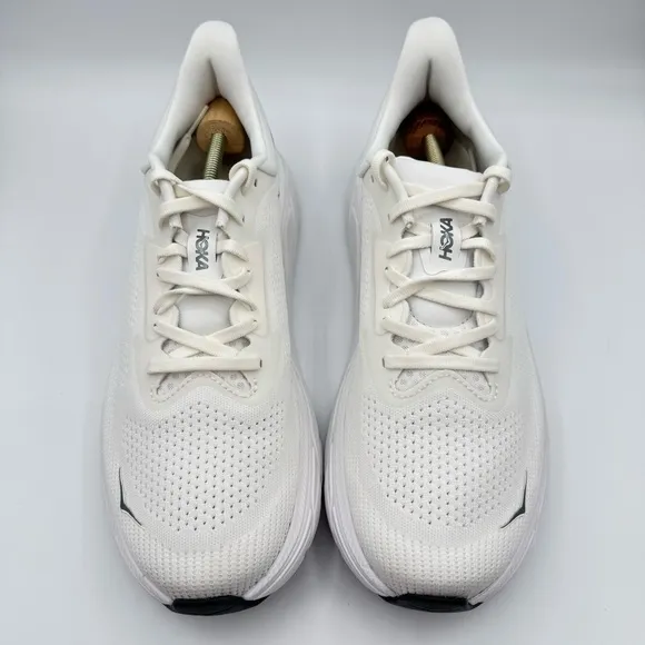 Hoka One One Arahi 7 Blanc De Blanc Steel Wool White Running Sneakers Men’s 9.5