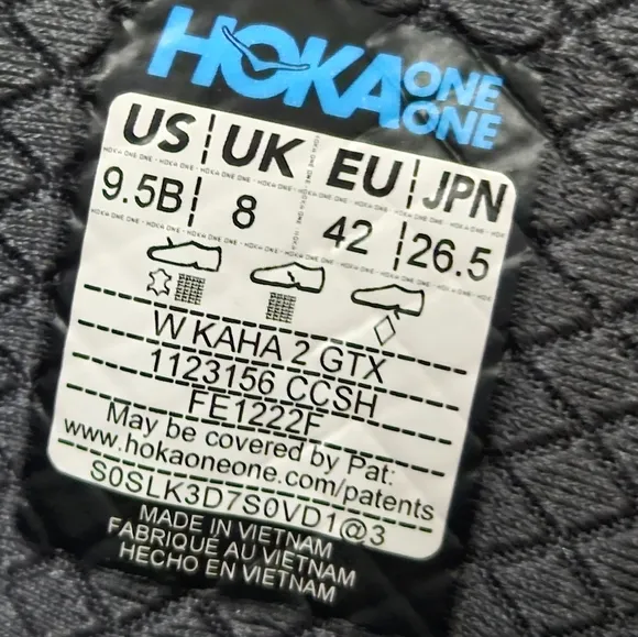 HOKA ONE ONE Kaha 2 Gore Tex Hiking Boots Womens 9.5