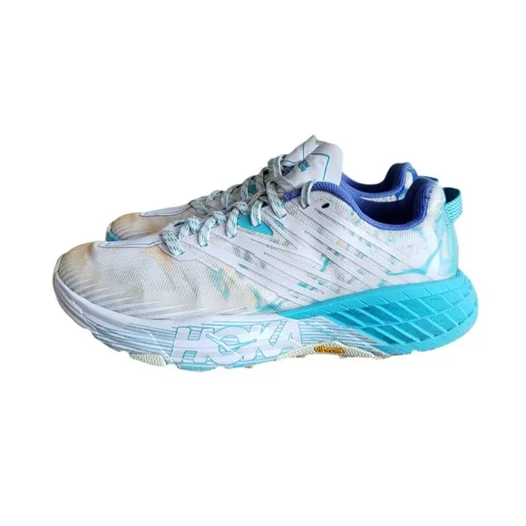 Hoka One One Women's Speedgoat 4 1106527 TGT Blue Running Shoes Sneakers Size 7