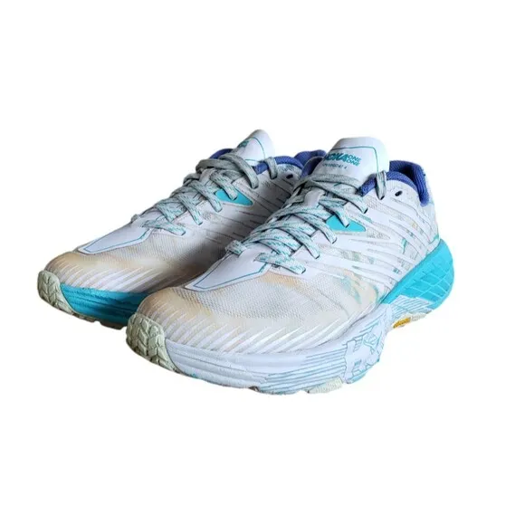 Hoka One One Women's Speedgoat 4 1106527 TGT Blue Running Shoes Sneakers Size 7