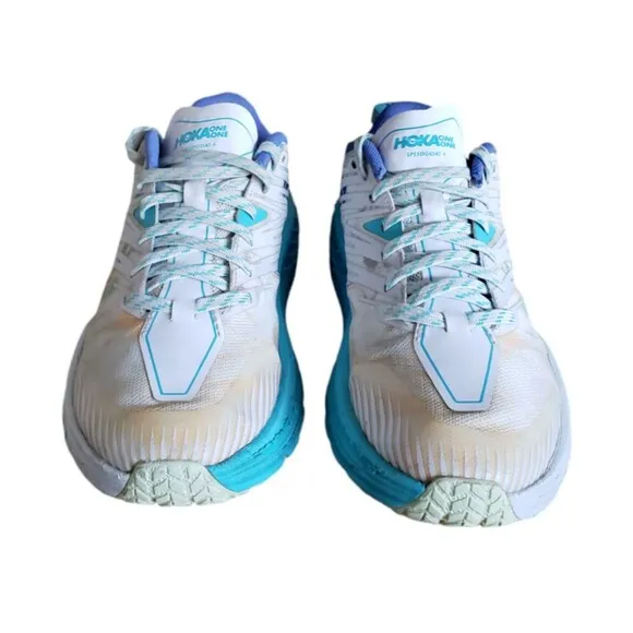 Hoka One One Women's Speedgoat 4 1106527 TGT Blue Running Shoes Sneakers Size 7