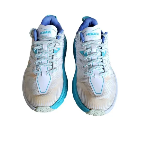 Hoka One One Women's Speedgoat 4 1106527 TGT Blue Running Shoes Sneakers Size 7