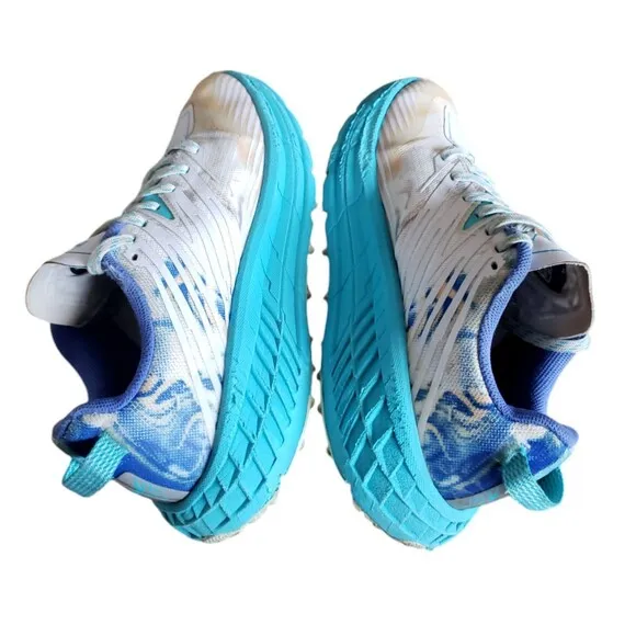 Hoka One One Women's Speedgoat 4 1106527 TGT Blue Running Shoes Sneakers Size 7