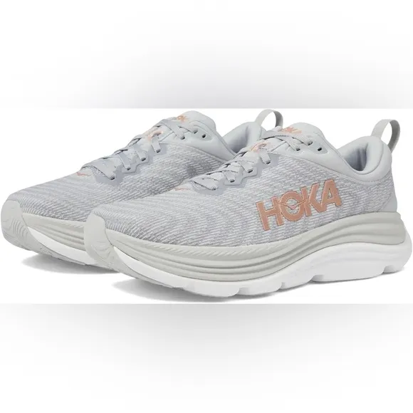 HOKA size 9DGaviota 5 in harbor mist/rose gold