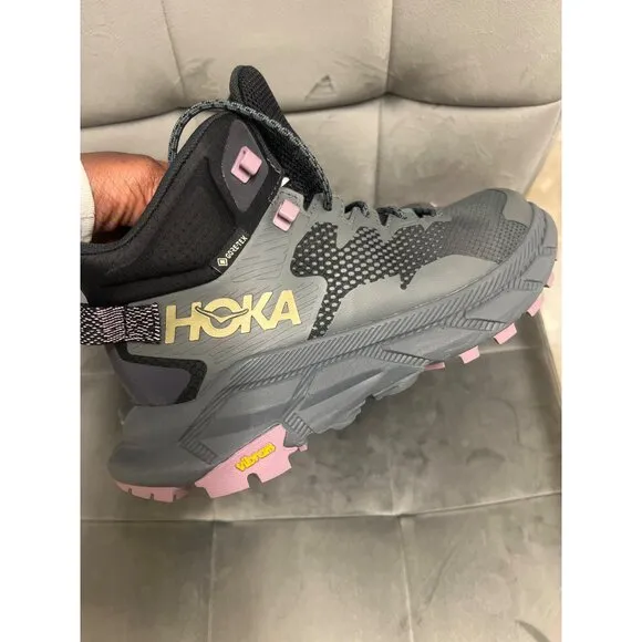 Hoka Womens  Hiking Boots Size 7 Vibram Outsole Gore-Tex Waterproof