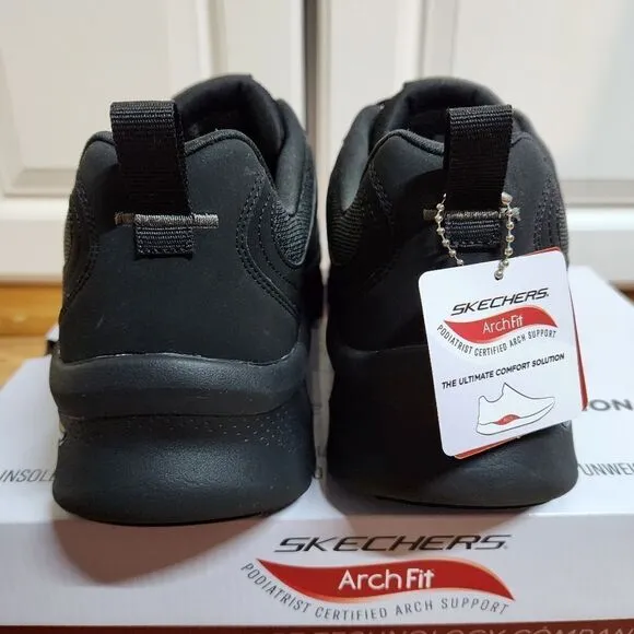 ⛔️HP 11/5⛔NIB Skechers Black Arch Fit Air Cooled Memory Foam Men's 10.5 Sneakers