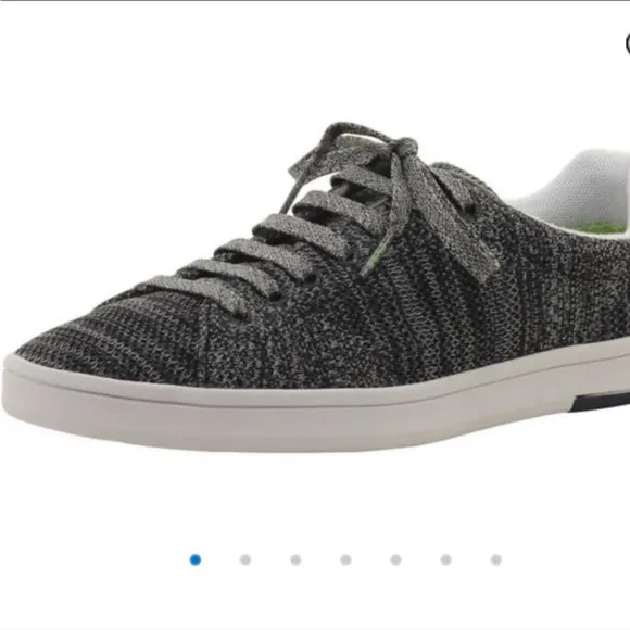 Hugo Boss Men’s Rayadv Knit-like Sneakers Size 42 (9US) grey/white GUC