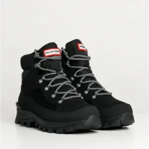 Hunter Men's Explorer Insulated Commando Boot in Black. Sz: 9