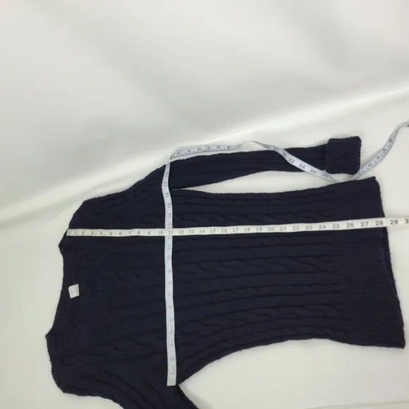 J. Crew 100% Cotton Cable Knit Sweater Sz M