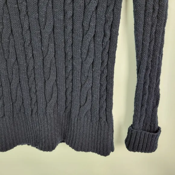 J. Crew 100% Cotton Cable Knit Sweater Sz M