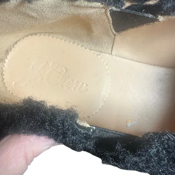 J. Crew Sherpa Flats with Elastic in BlackSize: 8 1/2 comfy cozy unique casual
