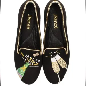J. Renee' Flat - Newyear Faux Suede