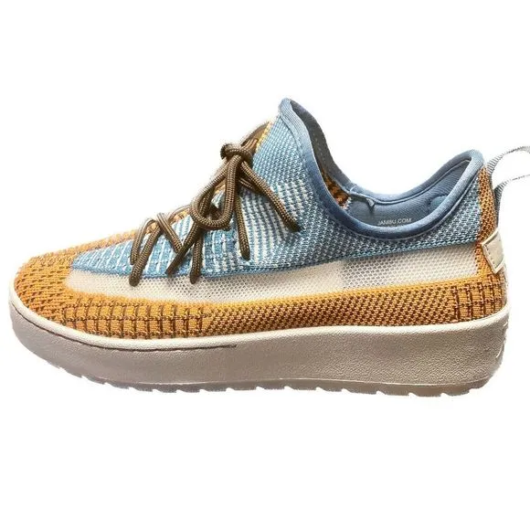 Jambu Womens' Jenny Knit Teal Multicolor Sneaker NWOT