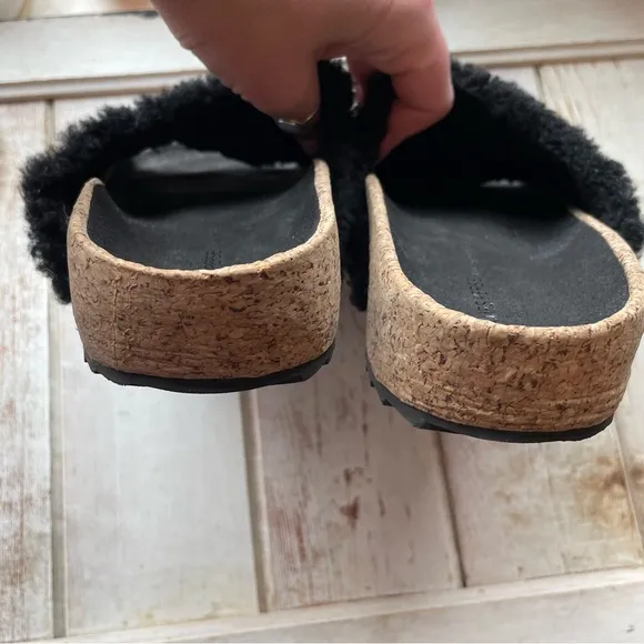James Perse Suede Cork Slides