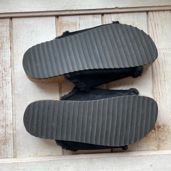 James Perse Suede Cork Slides