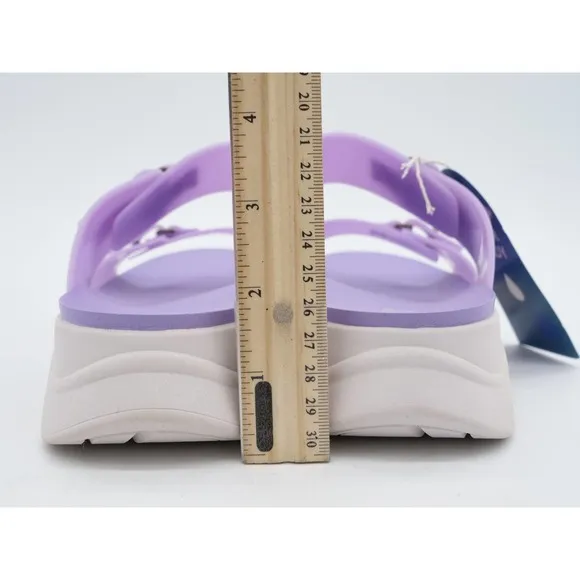 JBU Sandals Womens 9.5 Purple Fenton Platform Waterproof Slides Slip On PVC