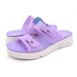 JBU Sandals Womens 9.5 Purple Fenton Platform Waterproof Slides Slip On PVC
