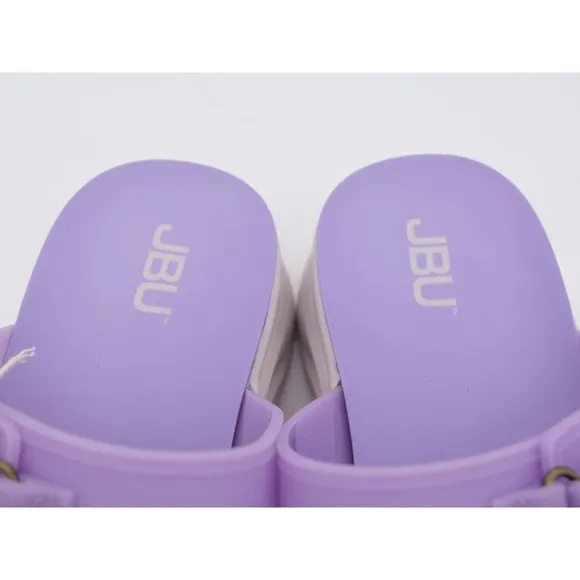 JBU Sandals Womens 9.5 Purple Fenton Platform Waterproof Slides Slip On PVC