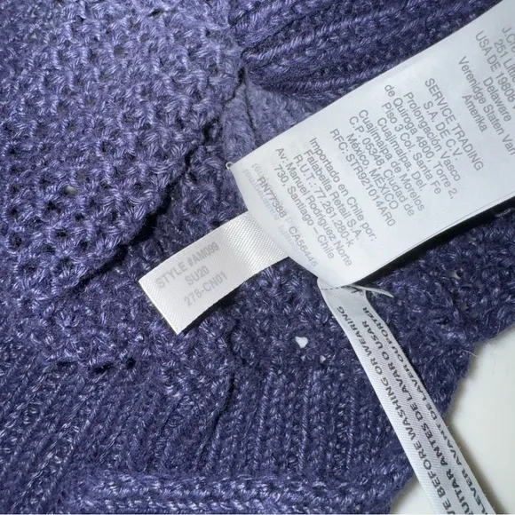 J.Crew Dip-dyed ombré beach sweater-AM099-linen-MONACO BLUE RAW INDIGO X…