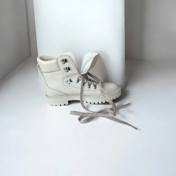 J.Crew Leather Hiker Boot for women in Dusty Ivory | 10 -M