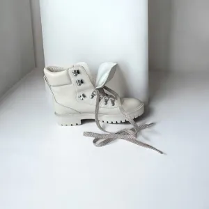 J.Crew Leather Hiker Boot for women in Dusty Ivory | 10 -M