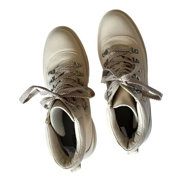 J.Crew Leather Hiker Boot for women in Dusty Ivory | 10 -M