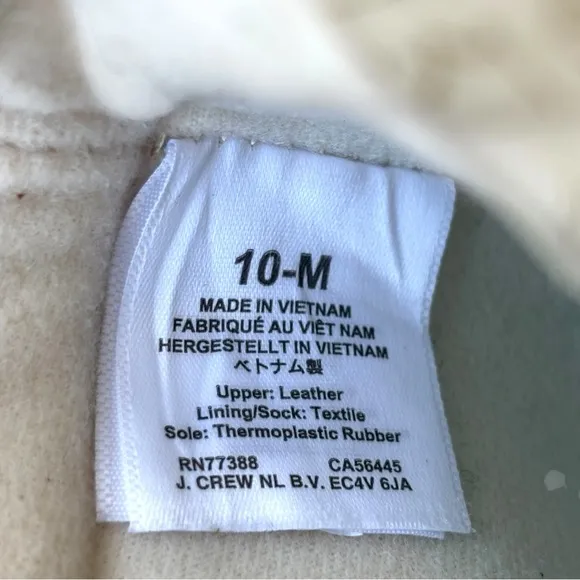 J.Crew Leather Hiker Boot for women in Dusty Ivory | 10 -M