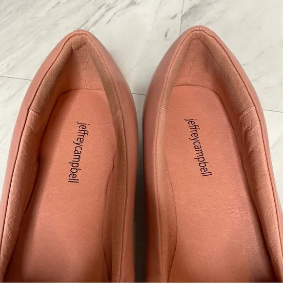 Jeffrey Campbell Bow Out Pink Faux Leather Puffy Ballet Flat 9