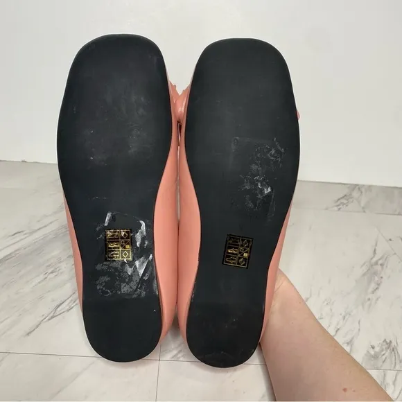Jeffrey Campbell Bow Out Pink Faux Leather Puffy Ballet Flat 9