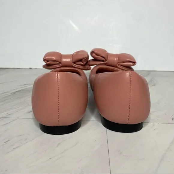 Jeffrey Campbell Bow Out Pink Faux Leather Puffy Ballet Flat 9