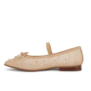 Jeffrey Campbell Releve Mjj Flat in Natural Mesh Clear Combo women size 10