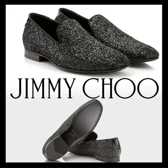 Jimmy Choo 'Thame' Loafers Slip Ons --$595 Retail-- Euro 41/ M 7.5-8/ W 9.2-10