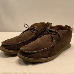 Johnnie-O Men's 9.5M Malibu Chukka Ankle Boots Brown Suede Leather Lace Up Shoes