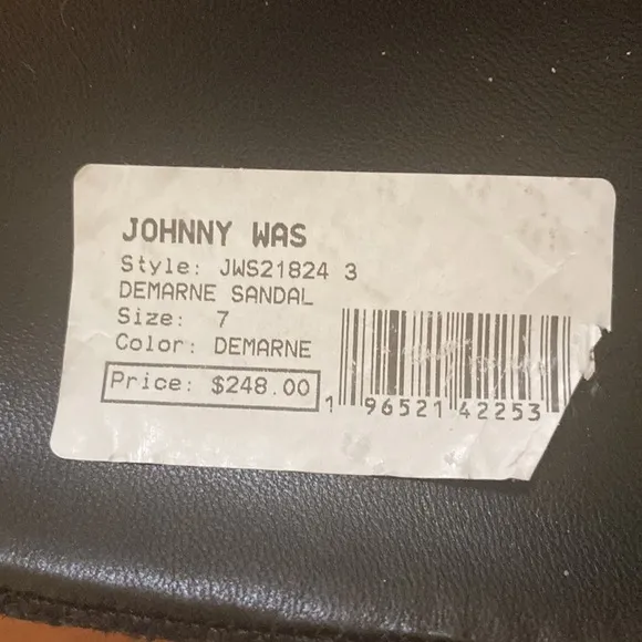 Johnny Was Leather Demarne Wedge sandals.