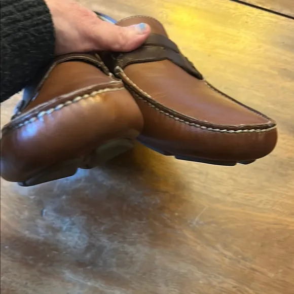 Johnston &amp; Murphy Brown Leather Loafers Slip-On