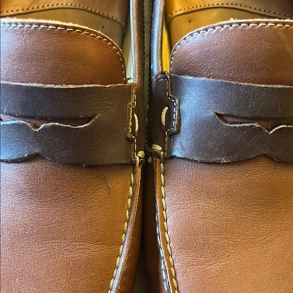 Johnston &amp; Murphy Brown Leather Loafers Slip-On