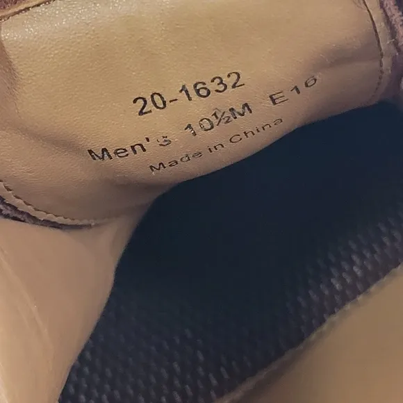 JOHNSTON &amp; MURPHY Sheepskin Waterproof Dual Width Leather Oxford Sz 10.5