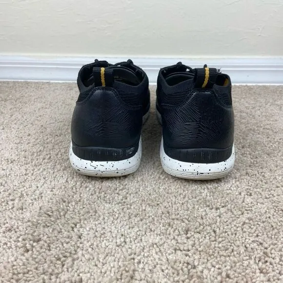 Johnston &amp; Murphy Redding Knit Lace-Up Sneakers - Black/Yellow