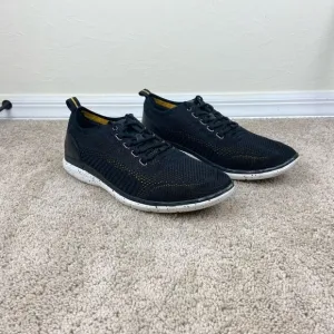 Johnston &amp; Murphy Redding Knit Lace-Up Sneakers - Black/Yellow