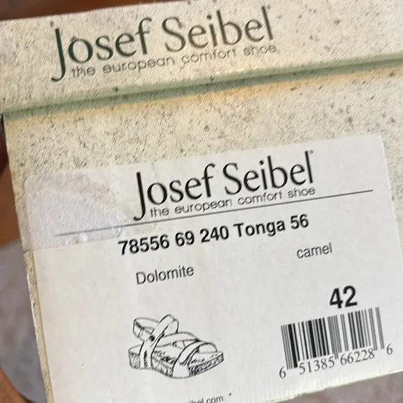 Joseph Seibel Brown Leather Sandals 10 adjustable straps cork footbed comfort 56