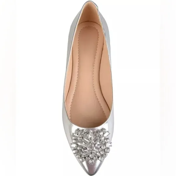 Journee Collection Women's Renzo Jeweled Flats - Size 10 - NIB
