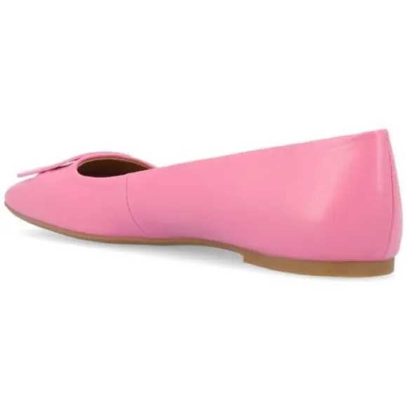 JOURNEE COLLECTION Zimia Square Toe Ornamented Ballet Flats, slip on shoes