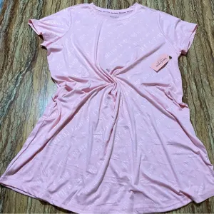 Juicy Couture 1X Pink Logo Sleep Shirt NWT