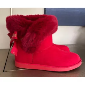 Juicy Couture Women's Slip On Winter Snow Boots Fur Lining Booties 8