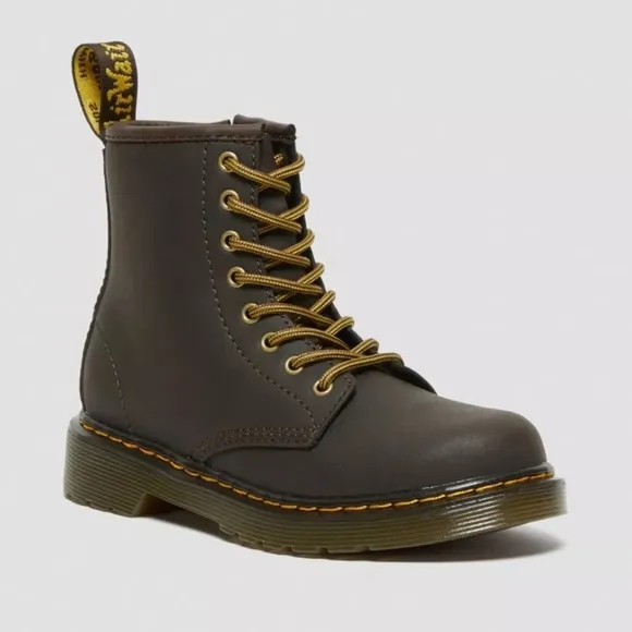 JUNIOR 1460 WILDHORSE LEATHER LACE UP BOOTS big kids size US 4, EU 36NWT